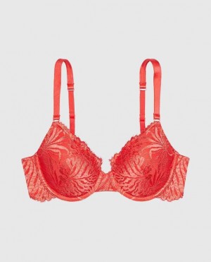 Buy La Senza Womens Bras Online - Red Lightly Lined Full Coverage